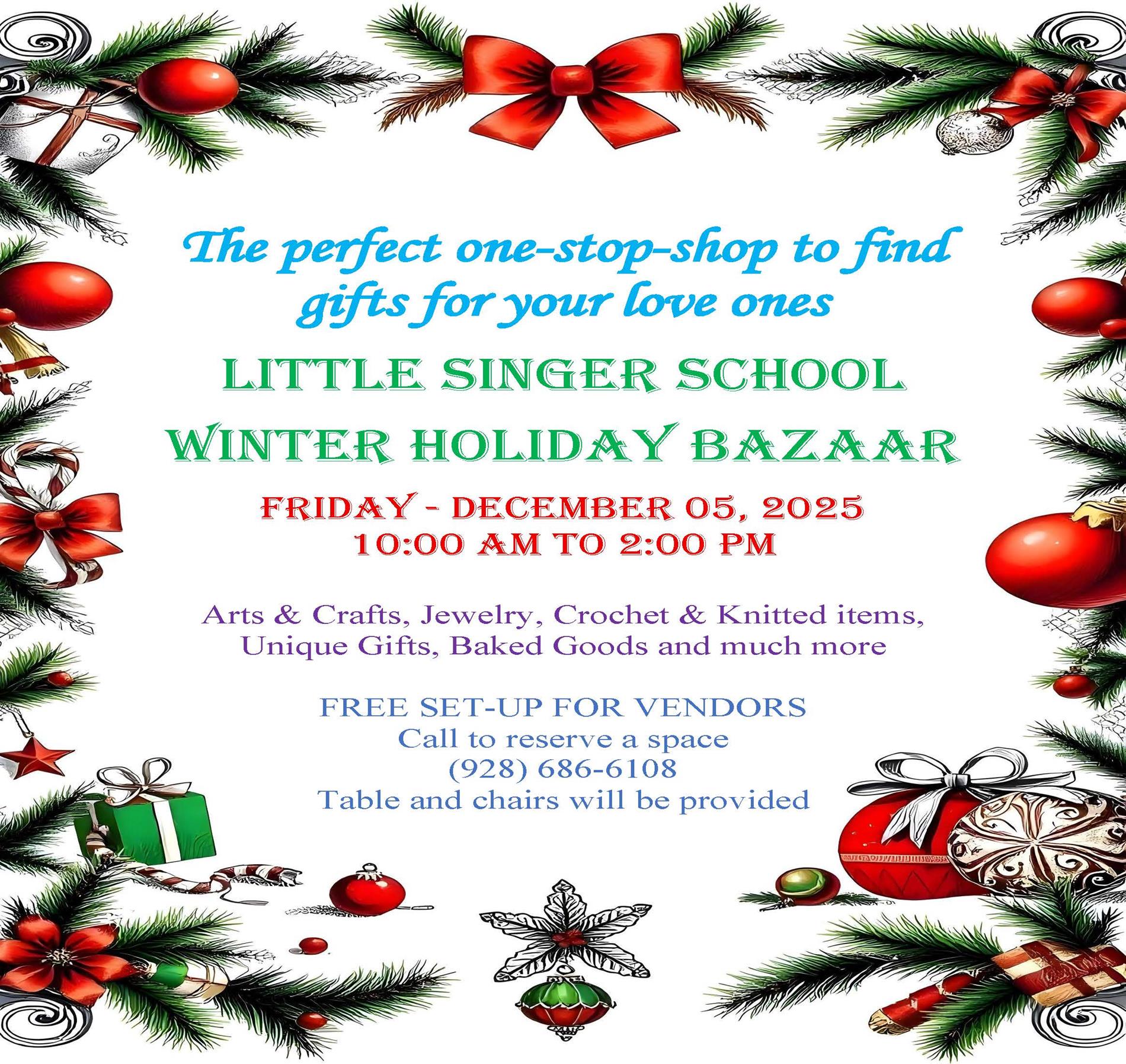 Baazaar 12/5/2025 - 10:00 AM - 2:00 PM