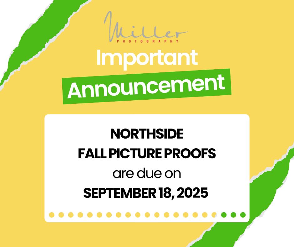 Fall picture proofs are due September 18