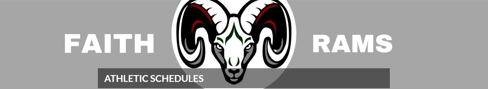 athletics schedule banner-rams head logo