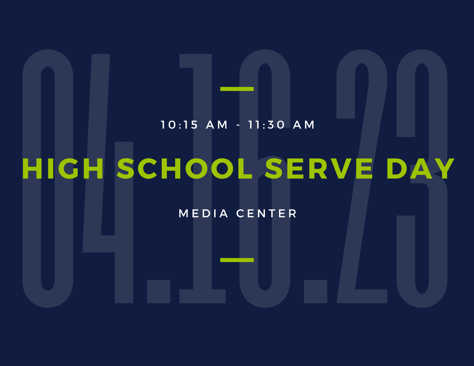 HS Serve Day