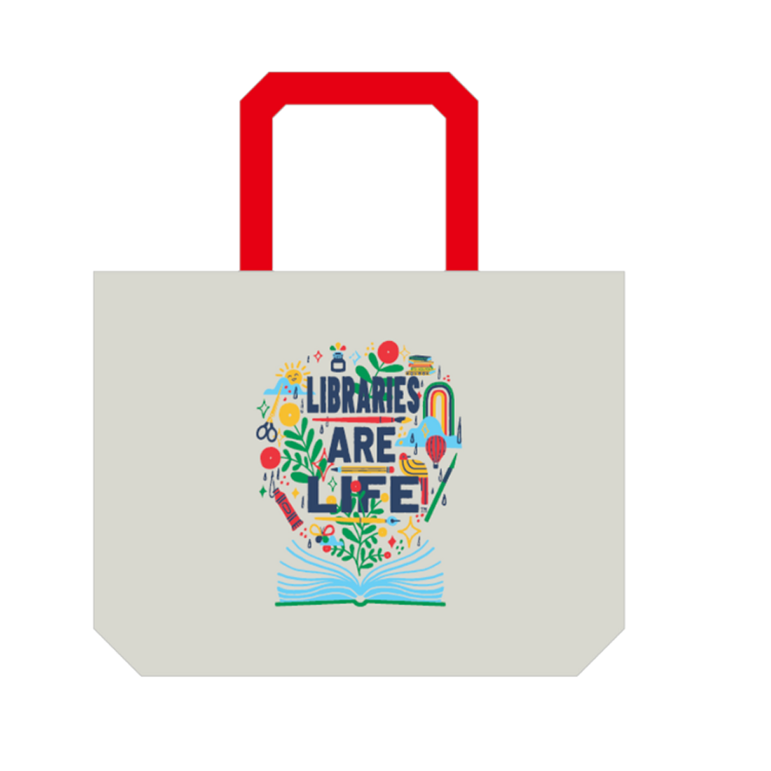 CSLP Libraries Are Life Canvas Tote