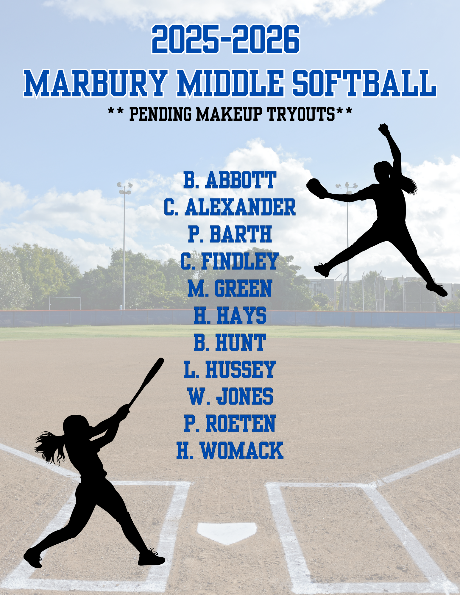 MMS Softball Team