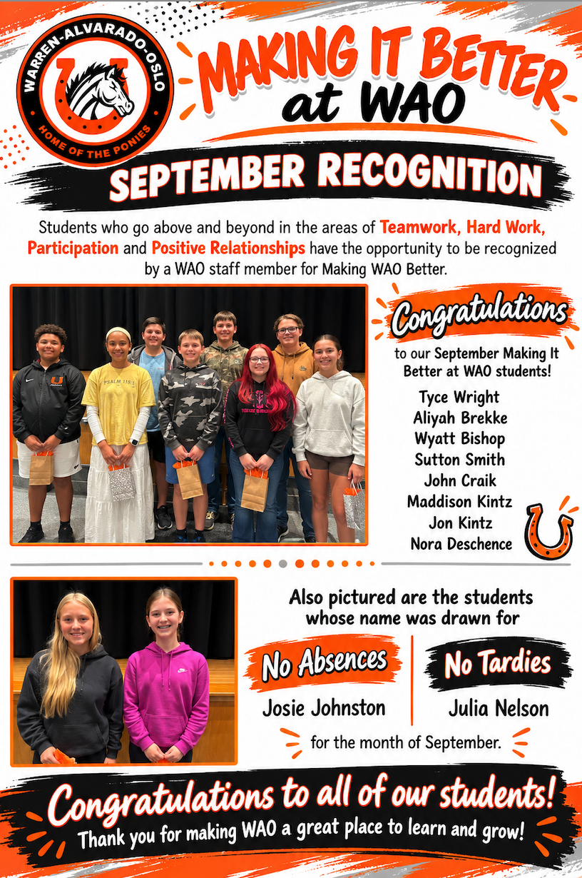 September Recognition 2026