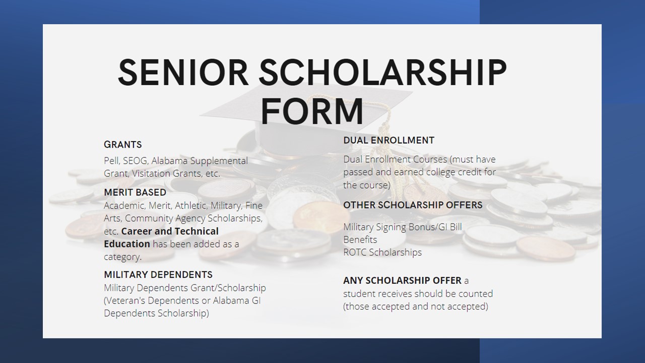 senior scholarship form