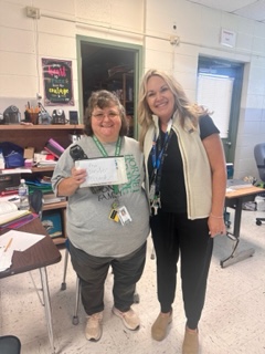 Coordinated school health is working with principals this week to identify employees who go to the extra mile. Ms Denise Brock an assistant at CBR was chosen as an outstanding employee by Ms Diane. She goes above and beyond and we are blessed to have her in our school!