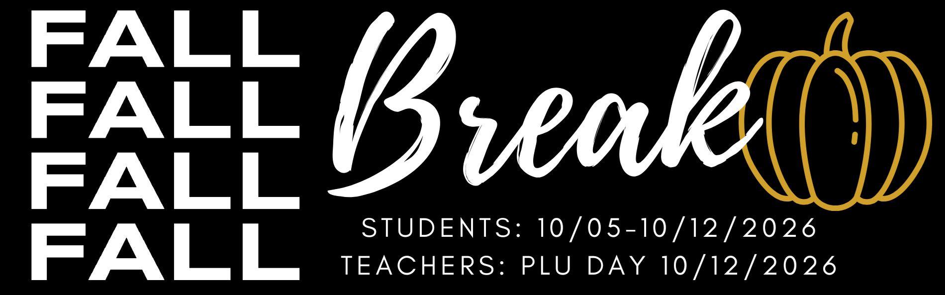 fall break
