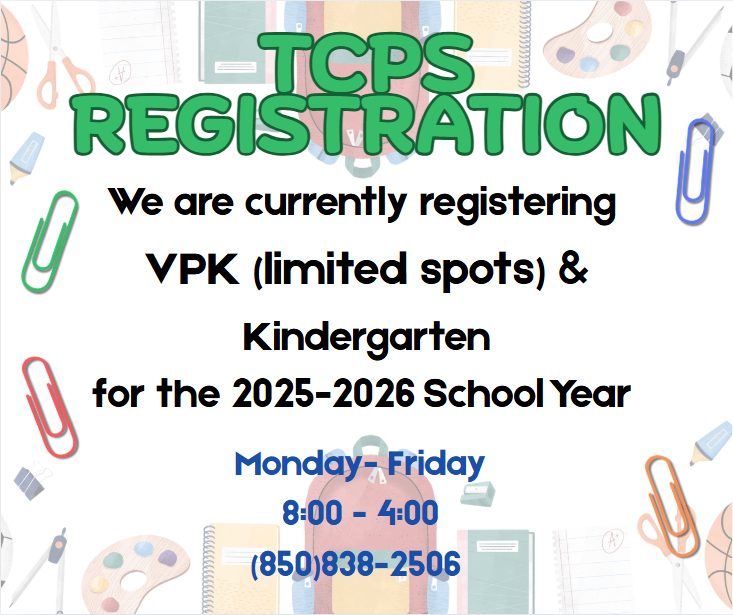 TCPS Kindergarten and VPK Registration 25-26