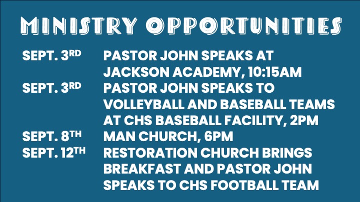 PRAY FOR PASTOR JOHN