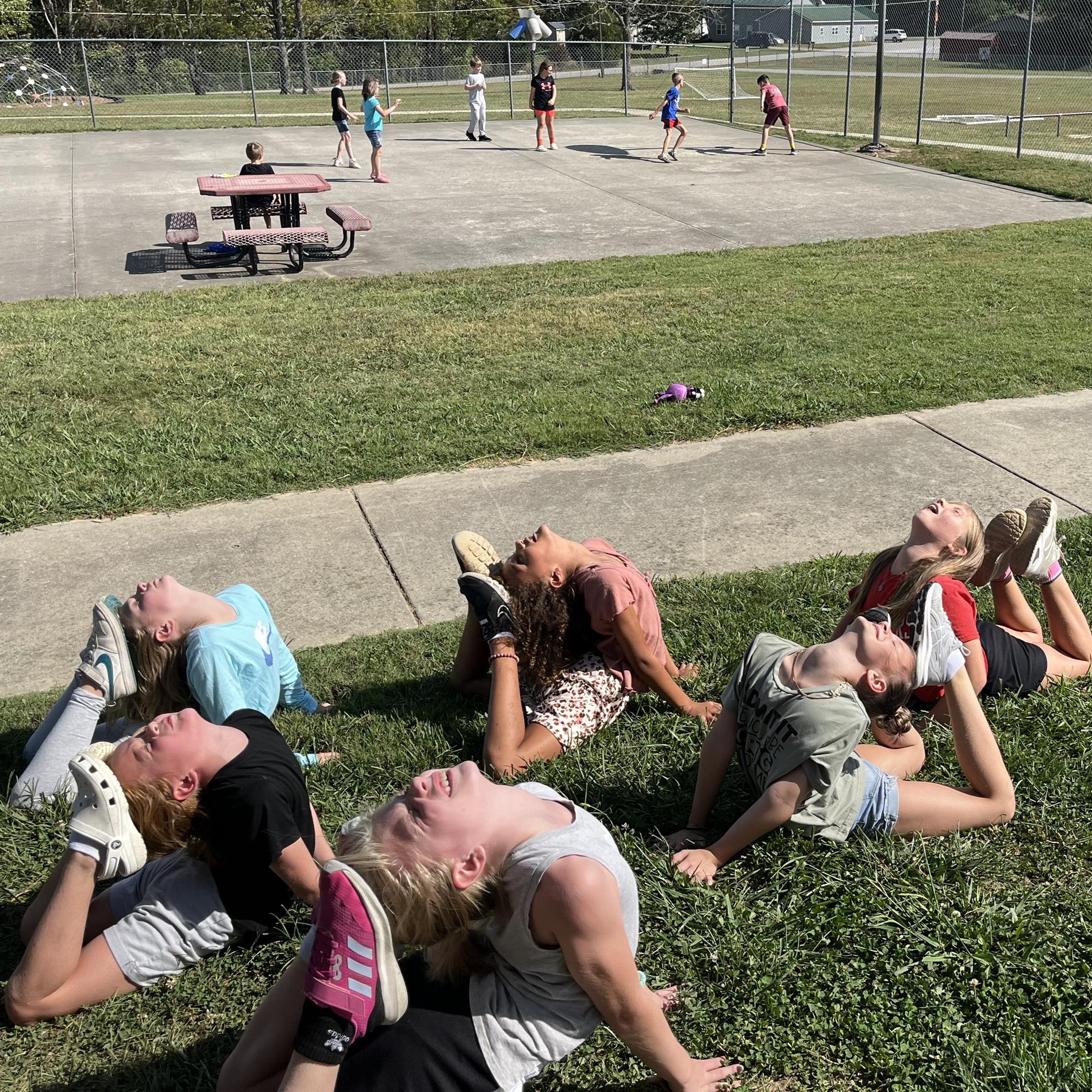 Yoga in the sunshine