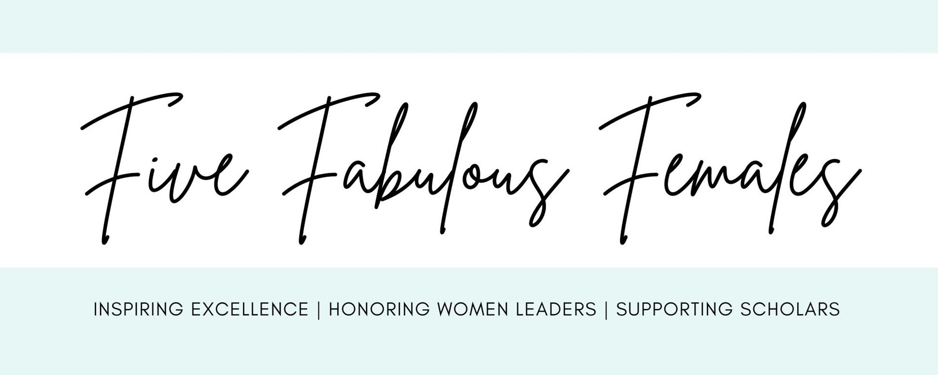 Five Fabulous Females Event Logo Five Fabulous Females Event Logo