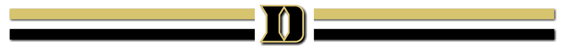 Dyersburg D Logo Banner with Black and Gold Border
