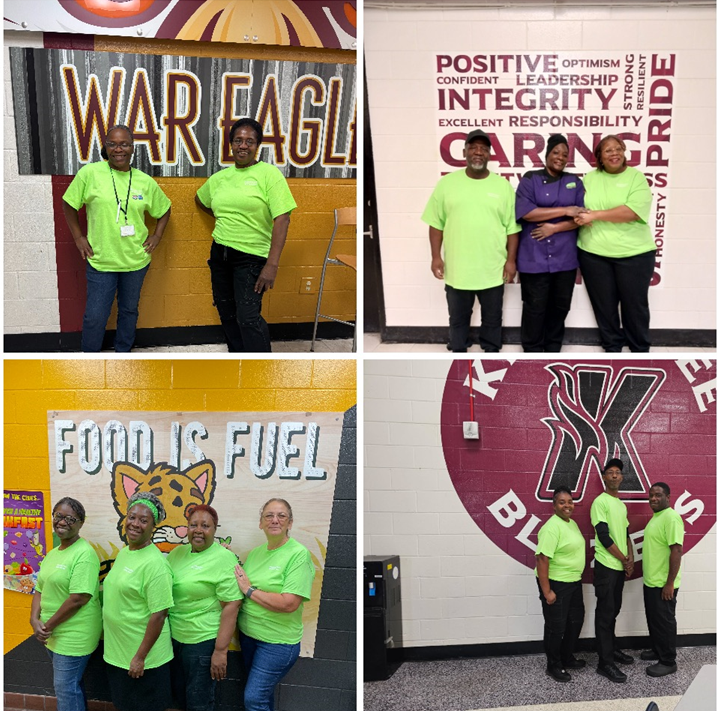 Food service cafeteria staff meeting picture