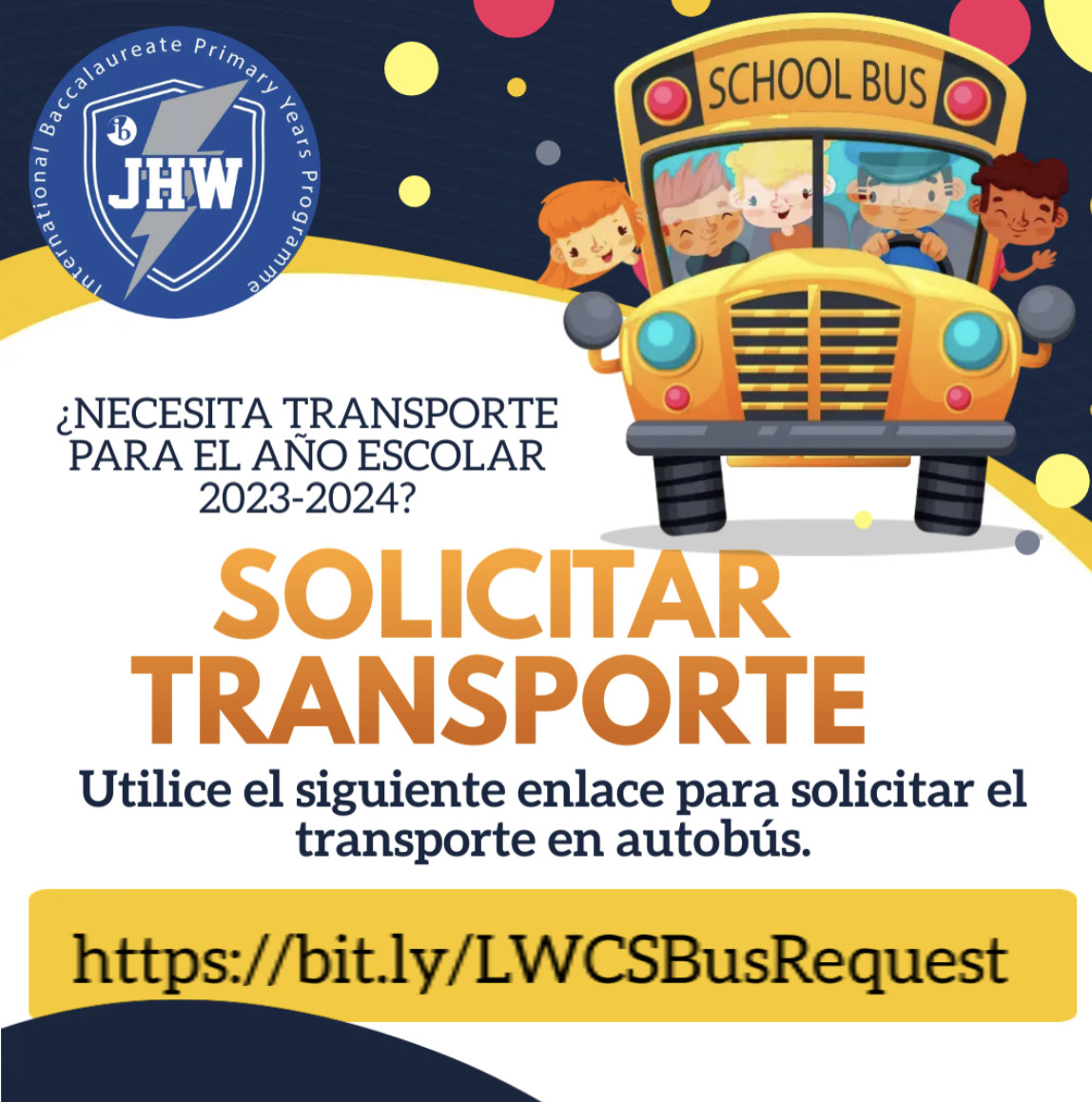 transporte para el ano escolar 2023-24