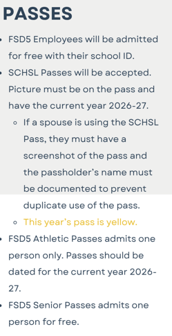 passes