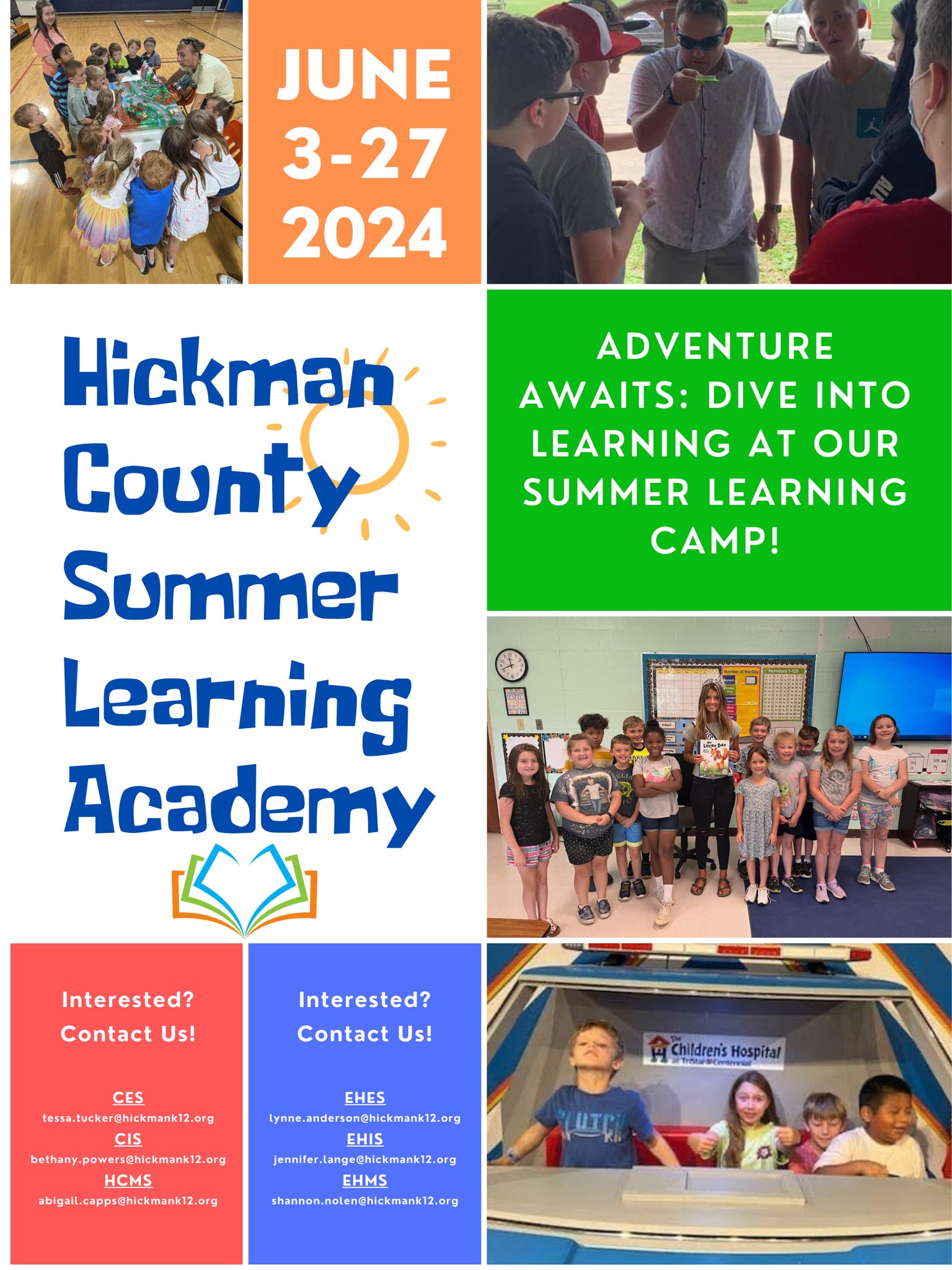 Summer Learning Academy flyer
