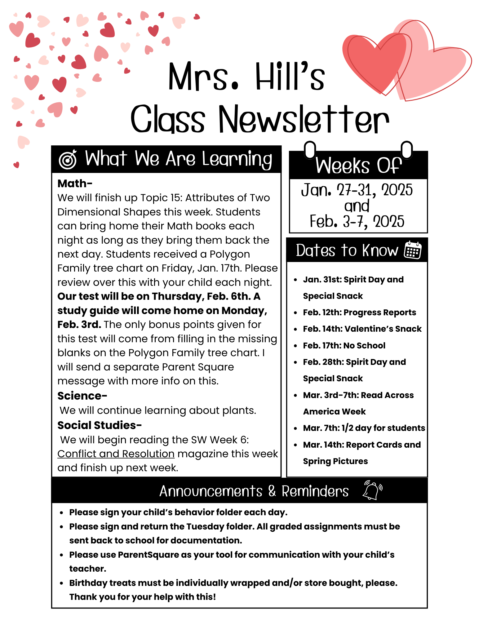 Weekly Newsletter