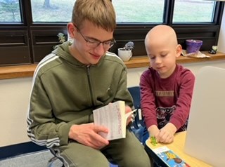 Students reading
