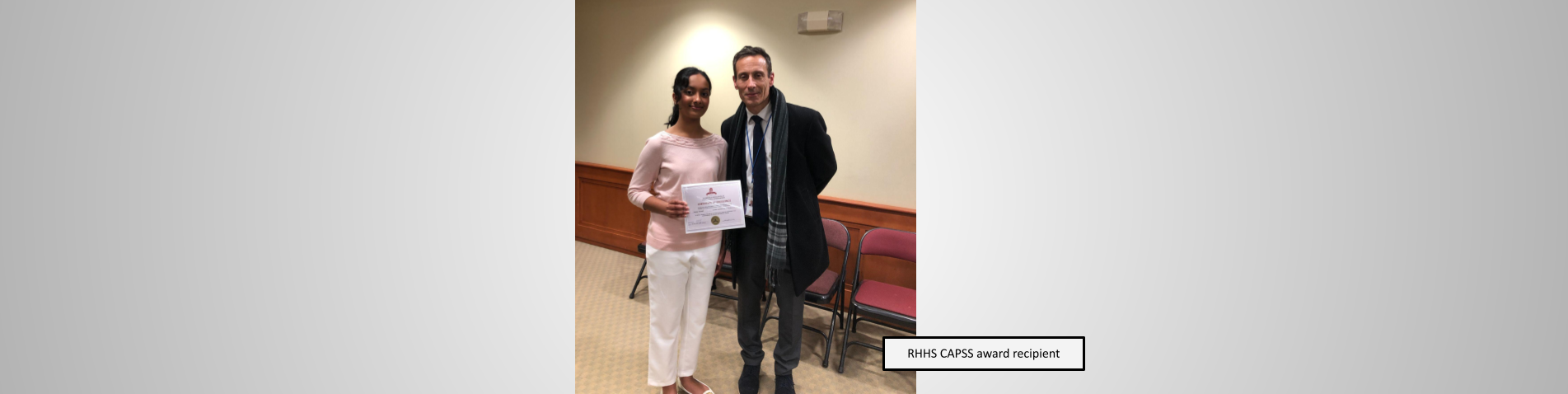 RHHS CAPSS award recipient