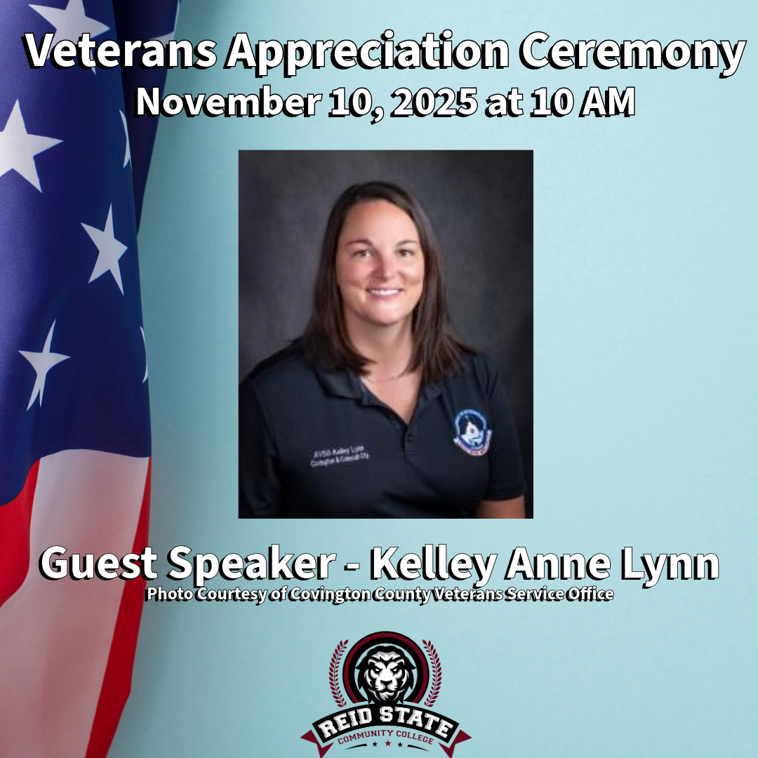 Reid State invites veterans and the community to Veterans Appreciation Ceremony Nov. 10