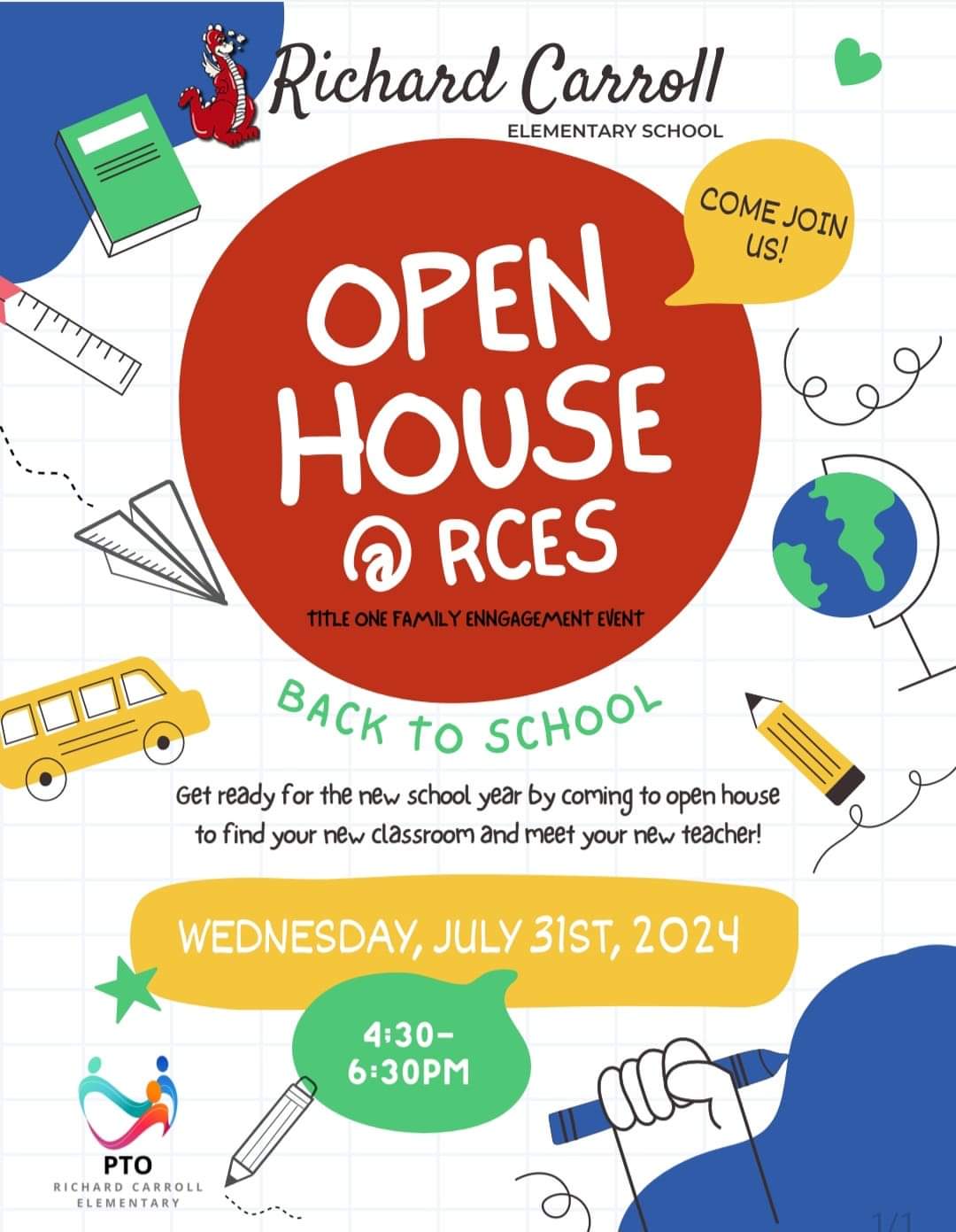 Join us for Open House Wednesday, July 31, 2024