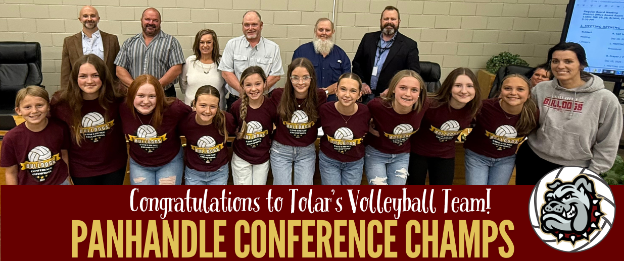 Tolar Volleyball Panhandle Champs