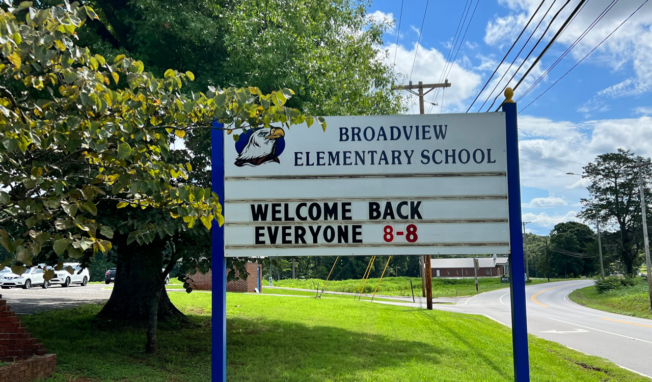 welcome back sign