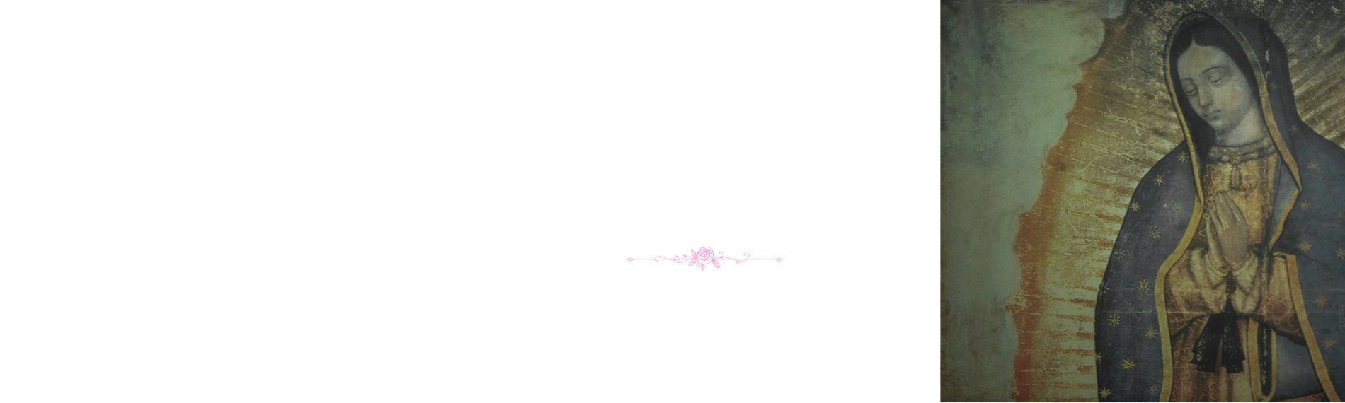 OLG Replica visitation Oct 6-13