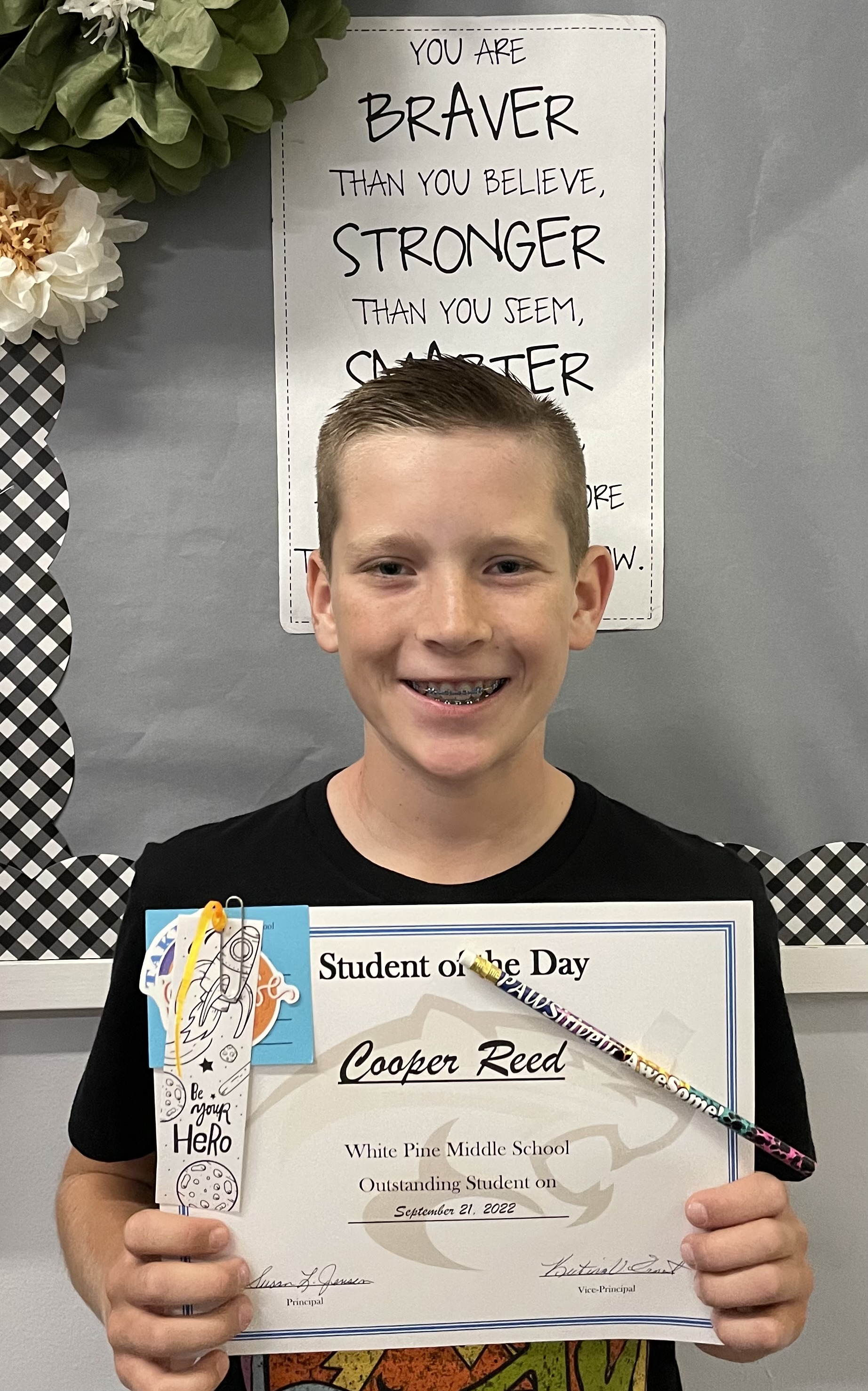 Student of the Day 9/21/22