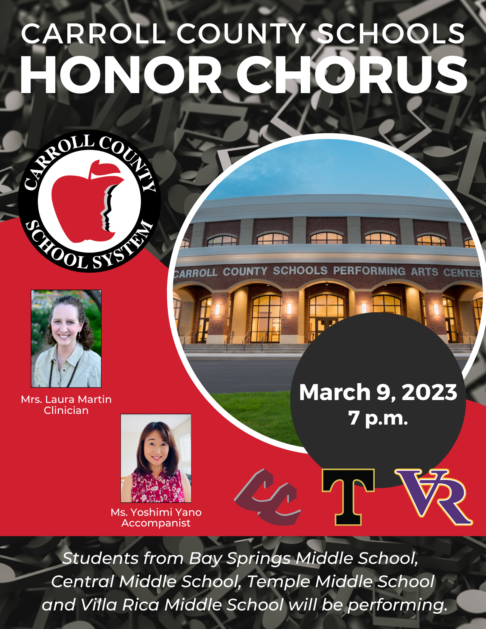 carroll county honor chorus