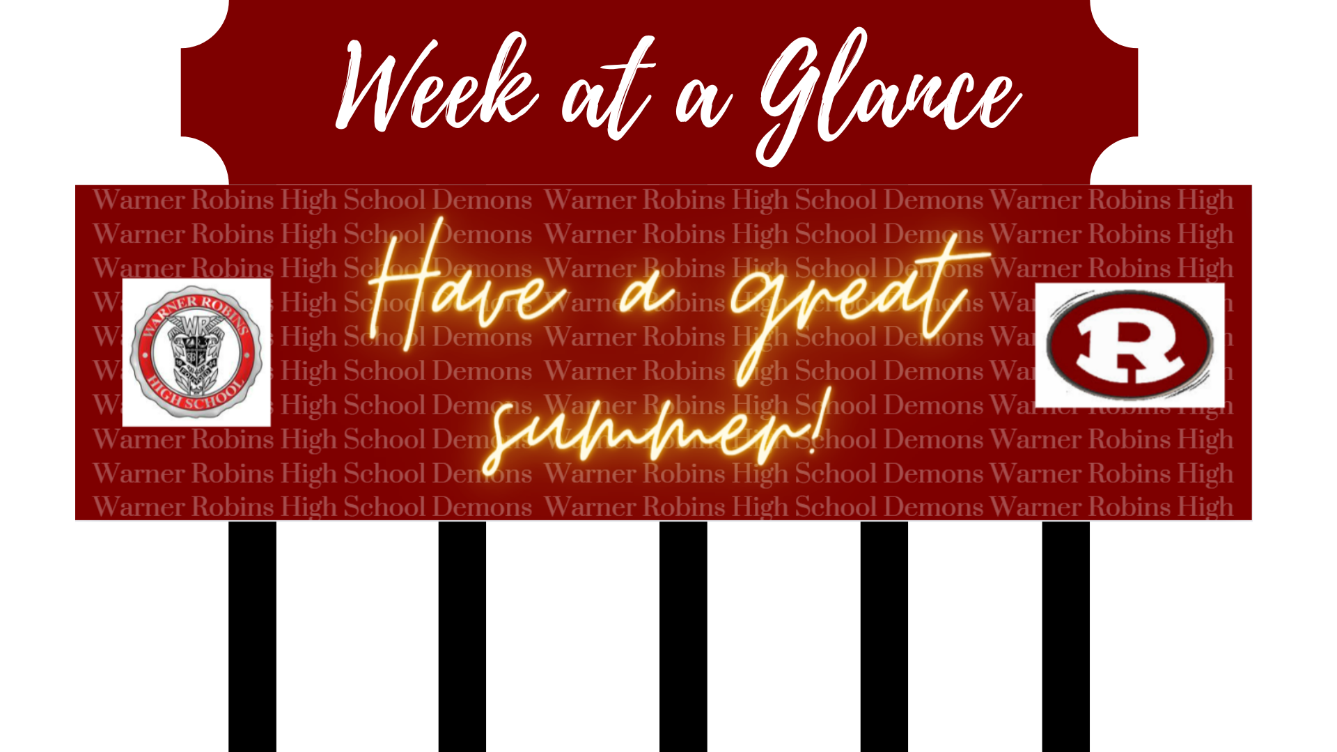 Week at a Glance Summer