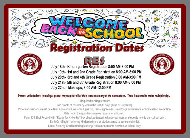 Registration Dates