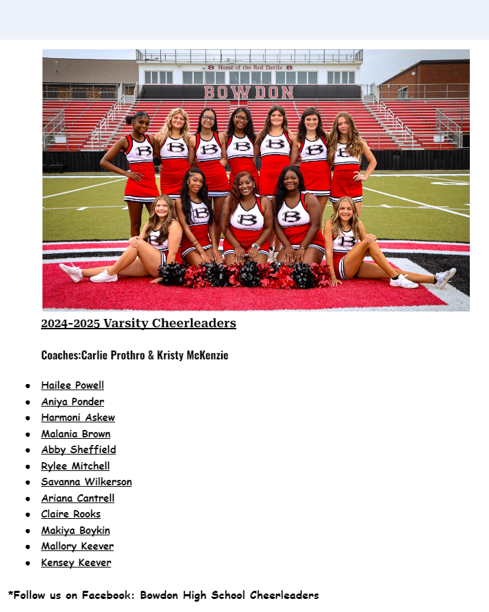 Cheerleaders 24-25