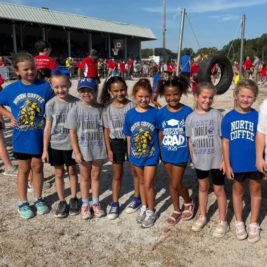 Students at Fair day games