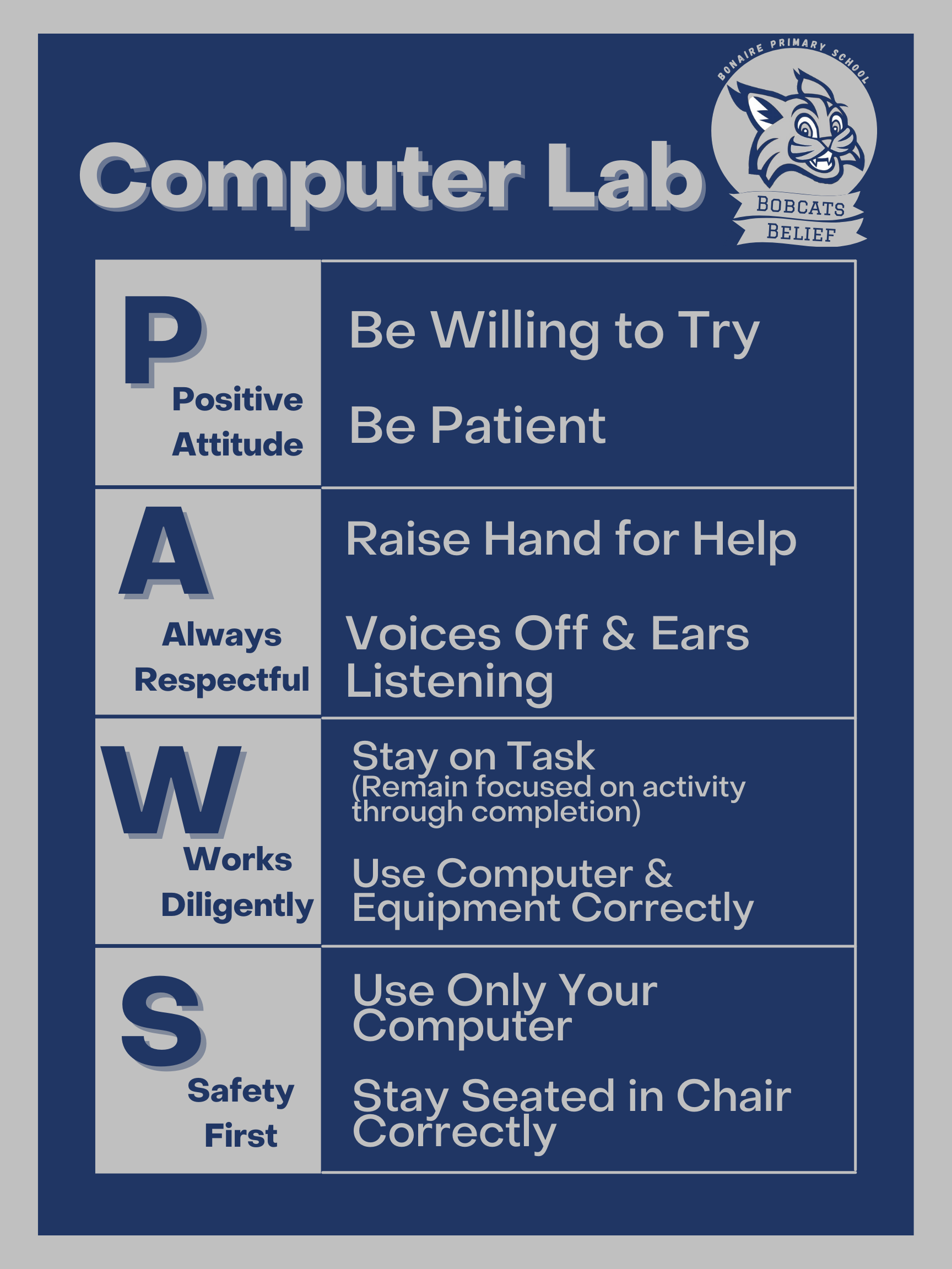 Computer Lab Expectation