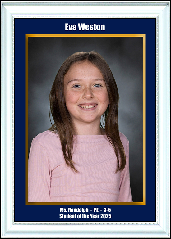 Gym Student of the Year 3-5