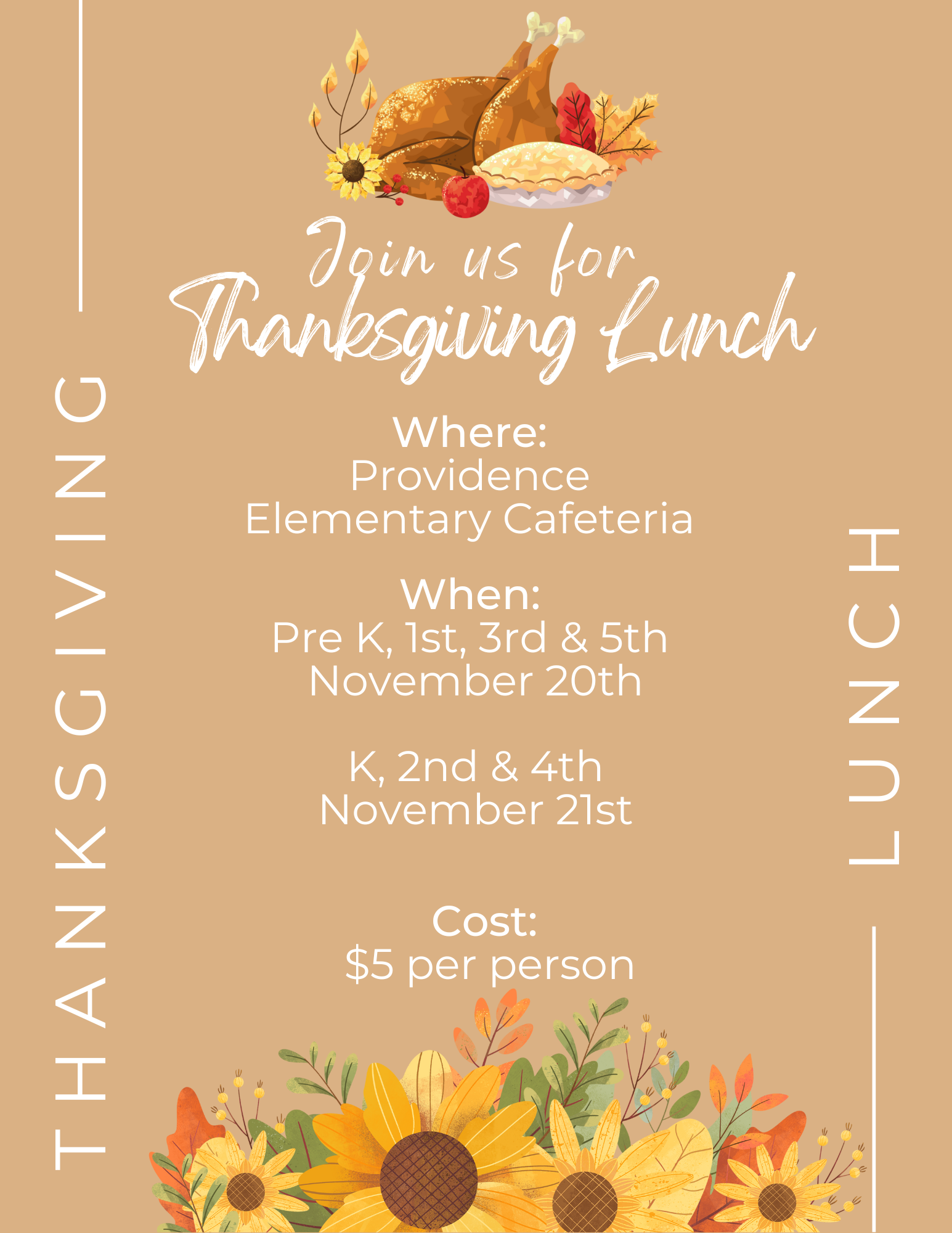 Thanksgiving Lunch Flyer