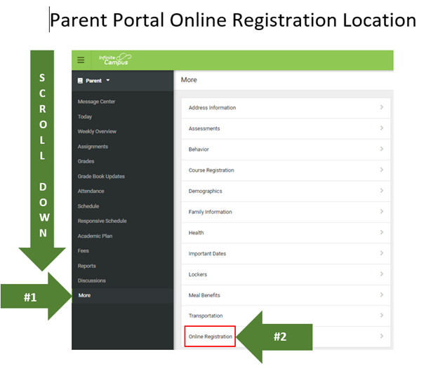 location of online registration-NOW OPEN for 22-23 school year