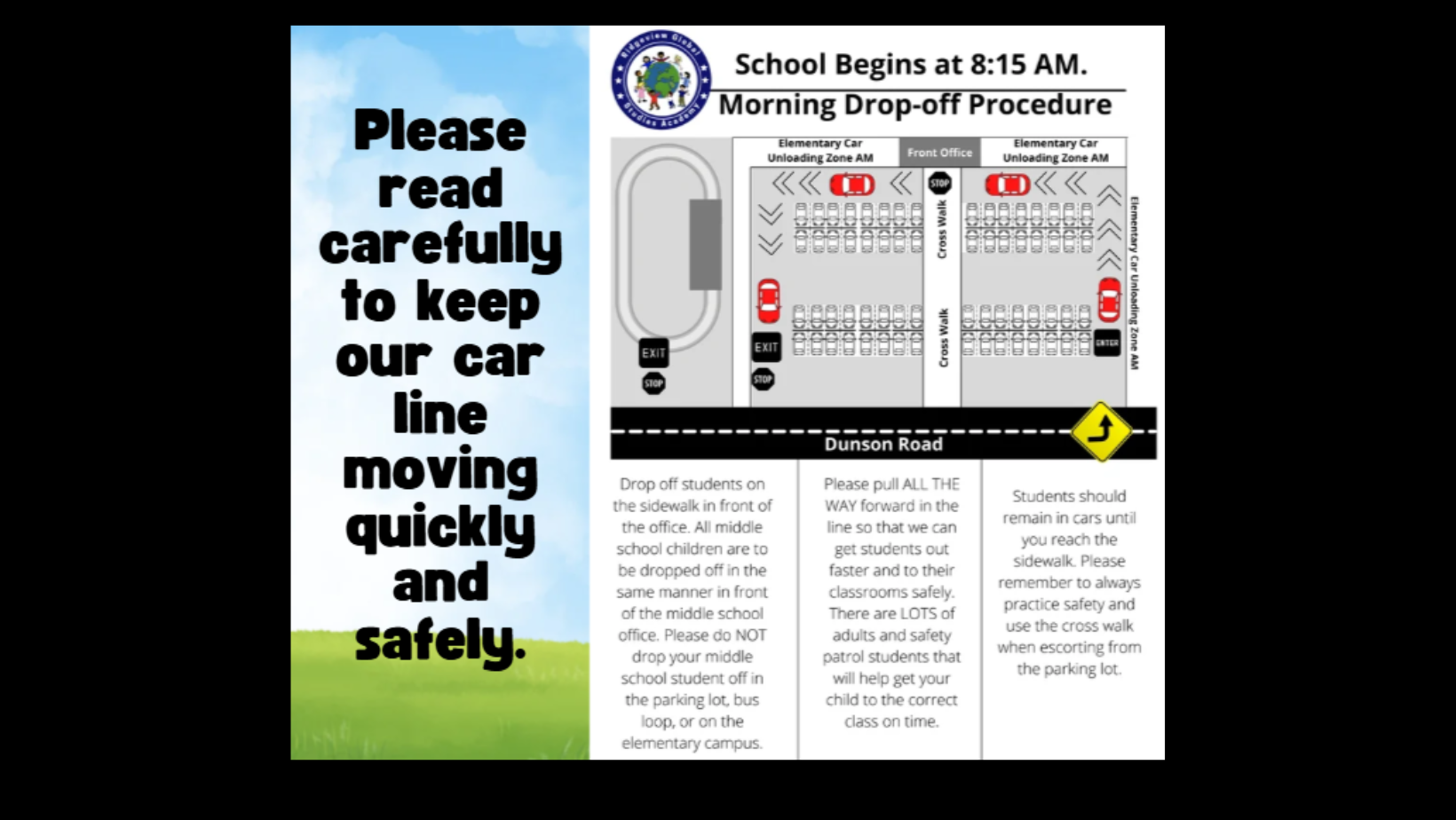 elementary drop off