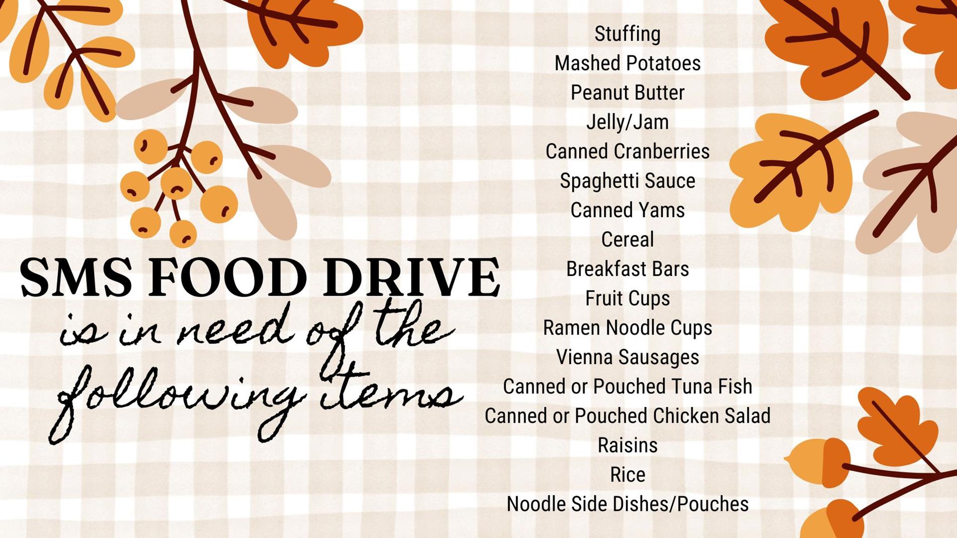 Fall Food Drive