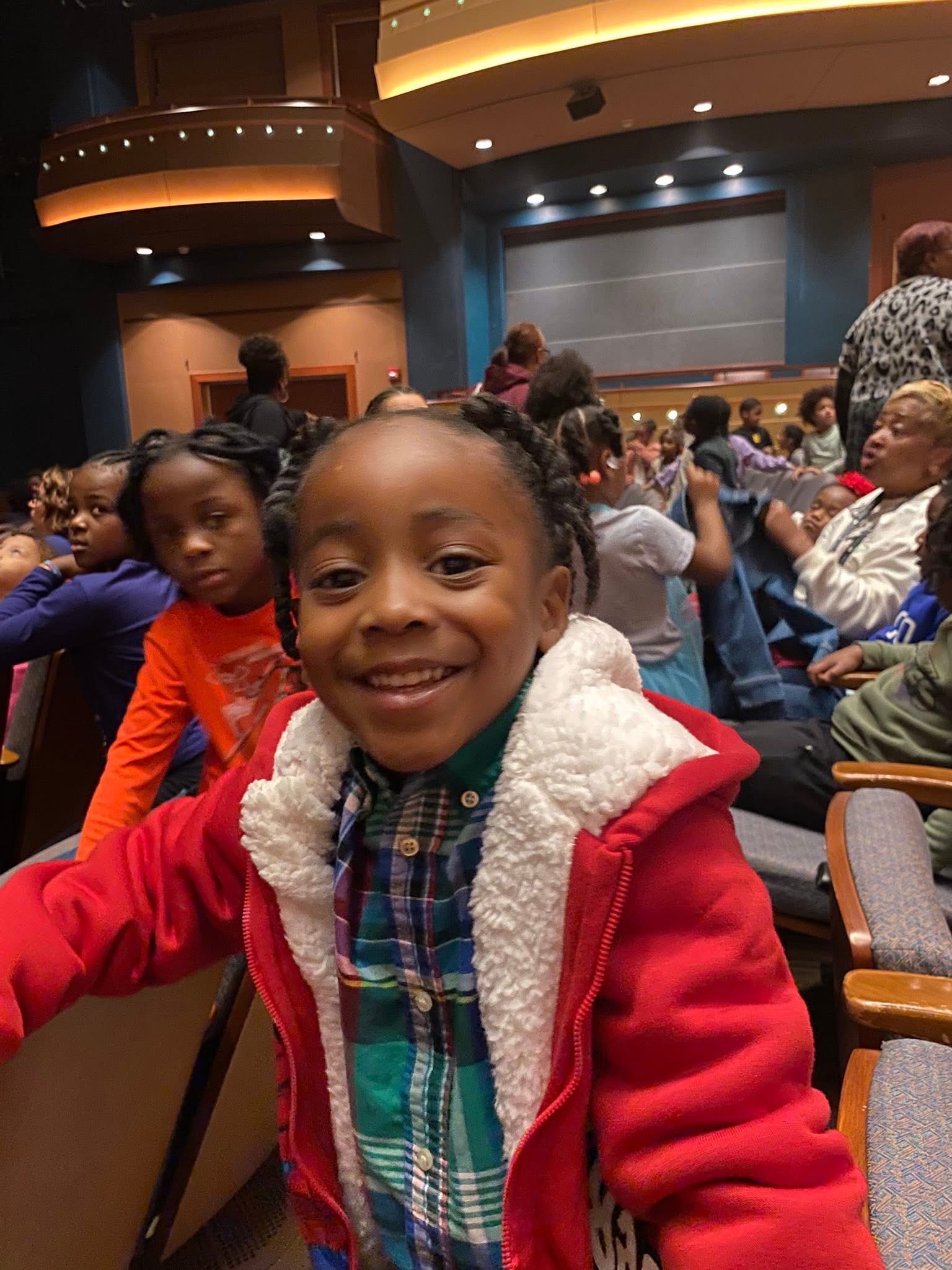 Preschooler at theater show