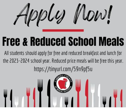 Free Reduced Meal Application
