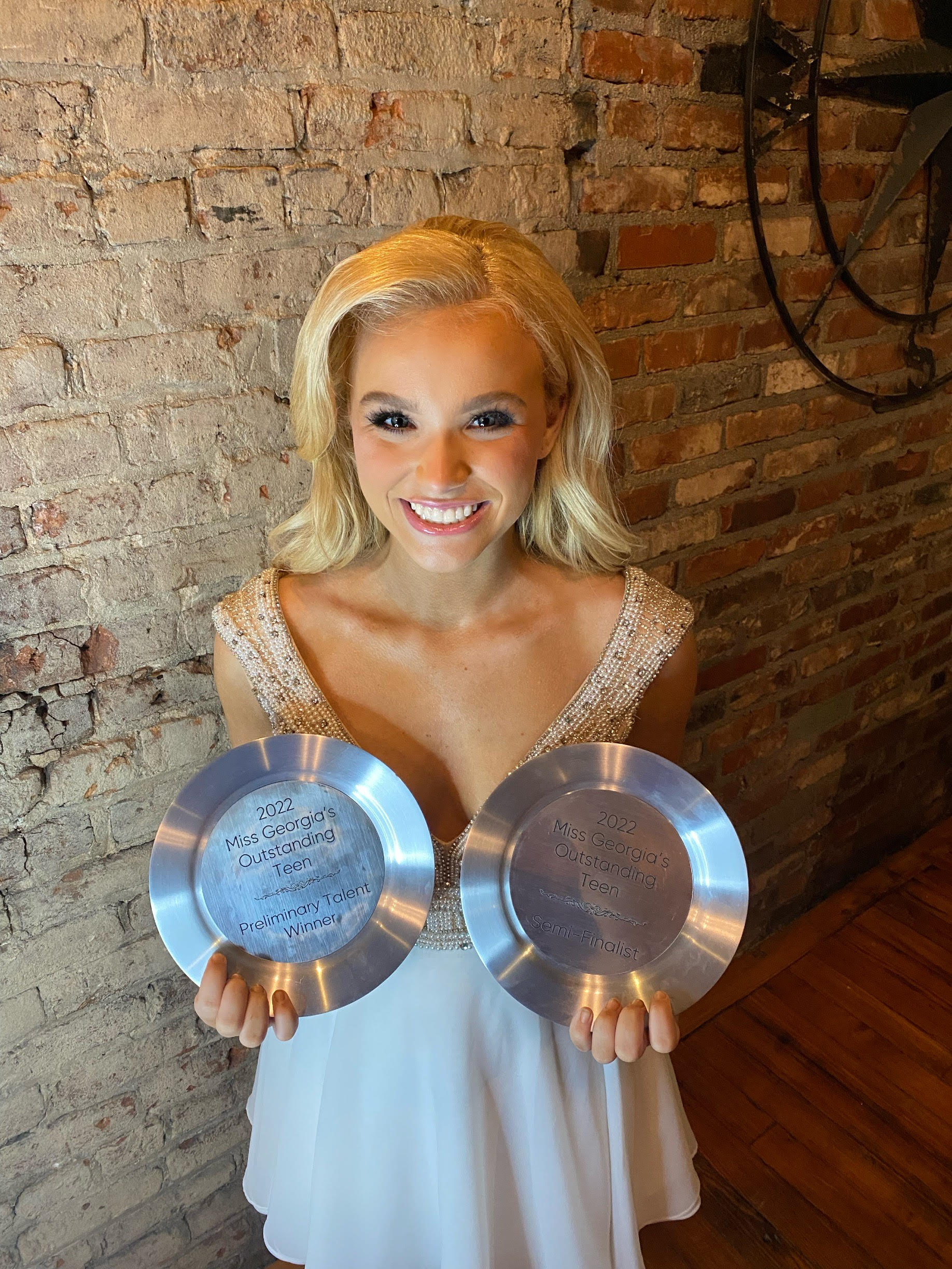 Pictured is Mary Margaret Waddell with her awards from Miss GAOTeen. We are so proud of her!