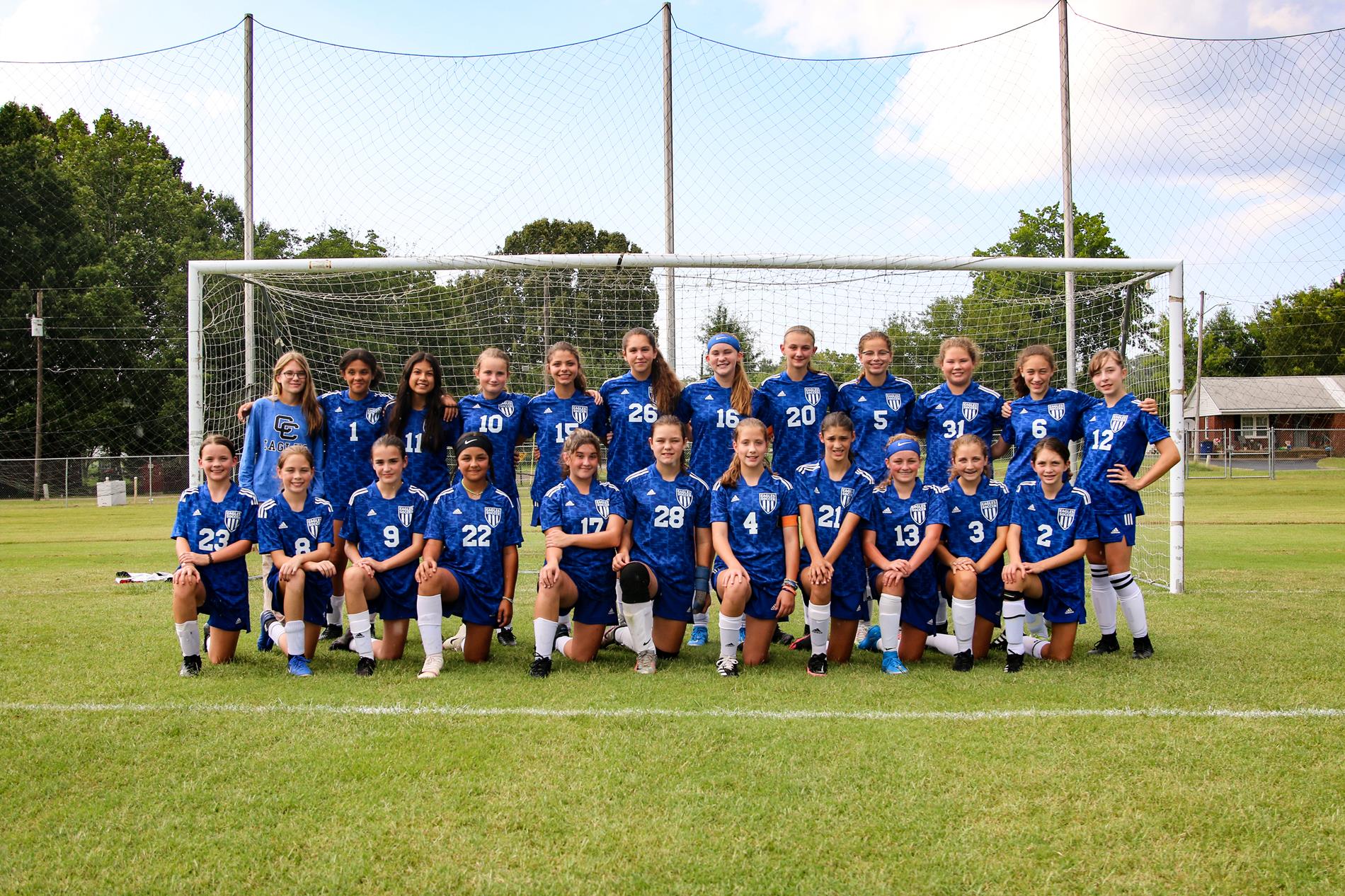 JH Girls Soccer Team Picture