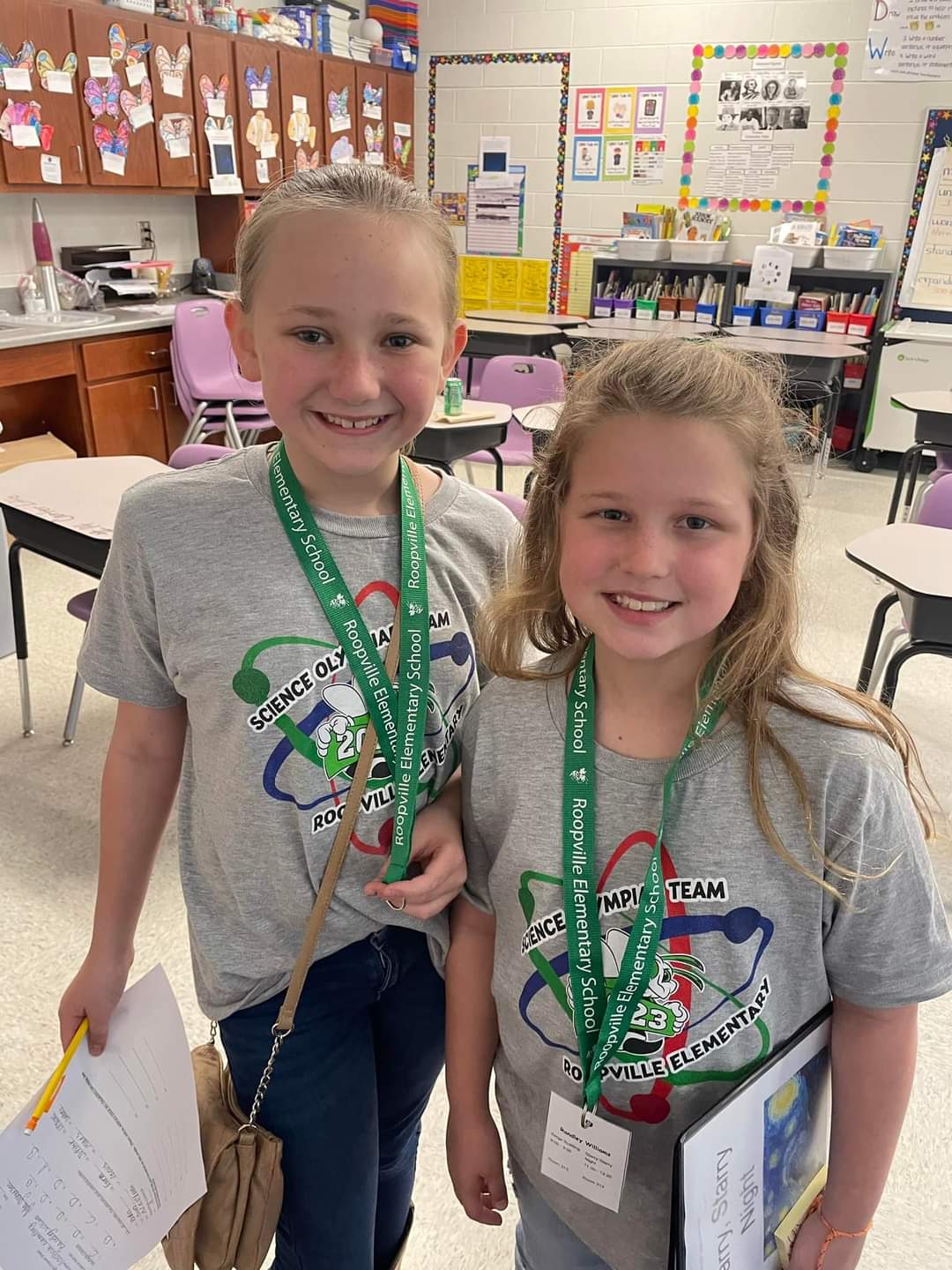 Students with Science Olympiad Medals
