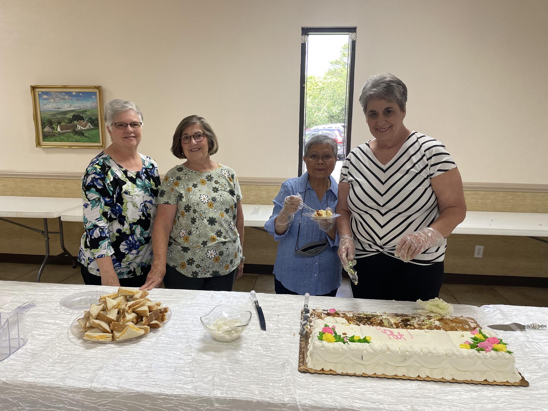 Some of the Ladies Auxiliary who served at the reception