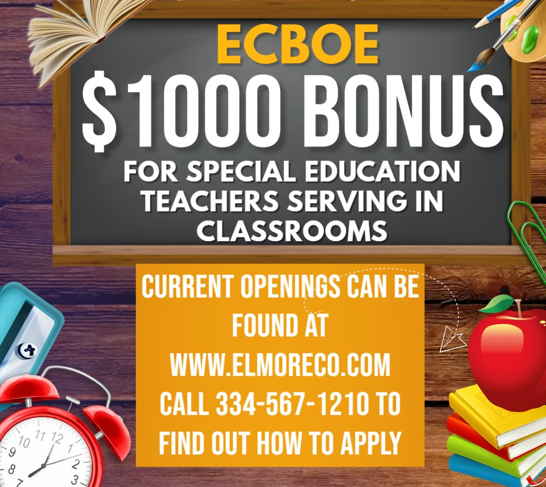Special Education Teachers $1000 Bonus