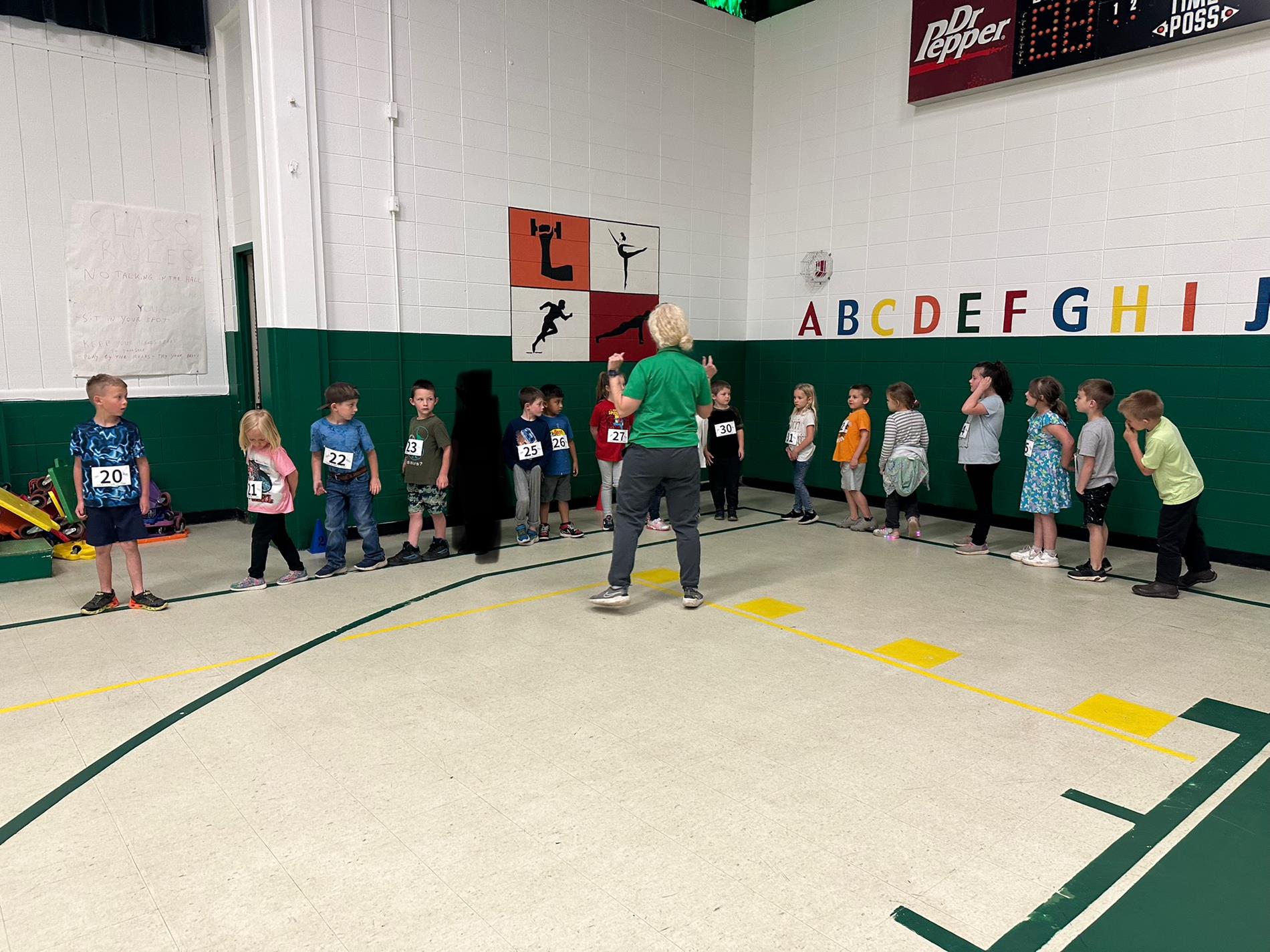 Getting ready to move our bodies! 