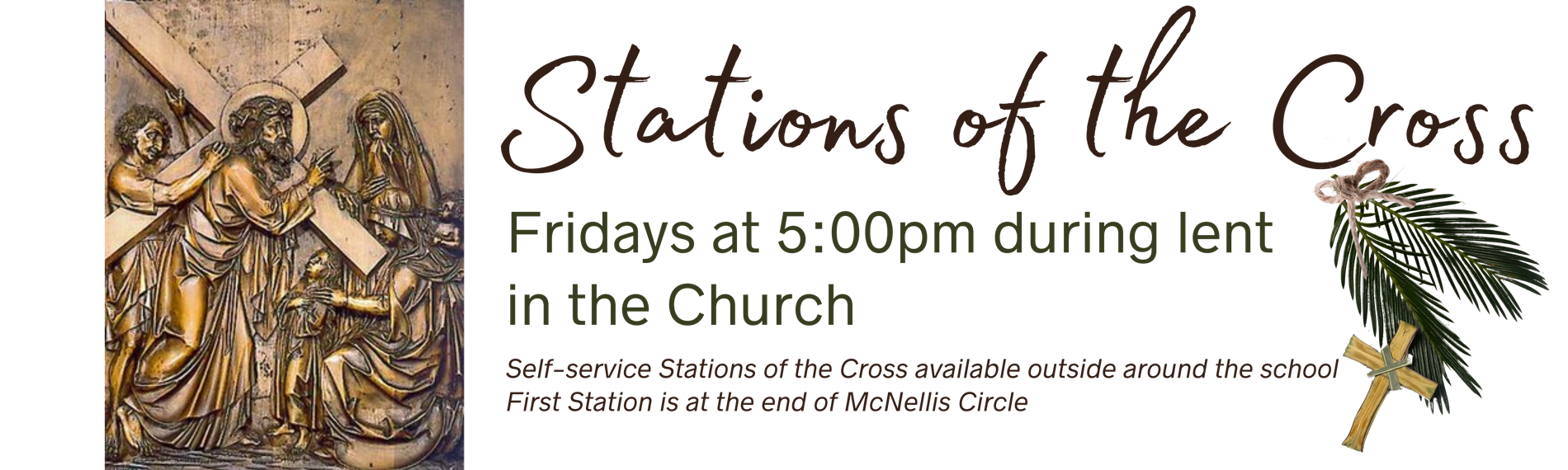 Stations of the Cross Fridays 5pm English in the Church