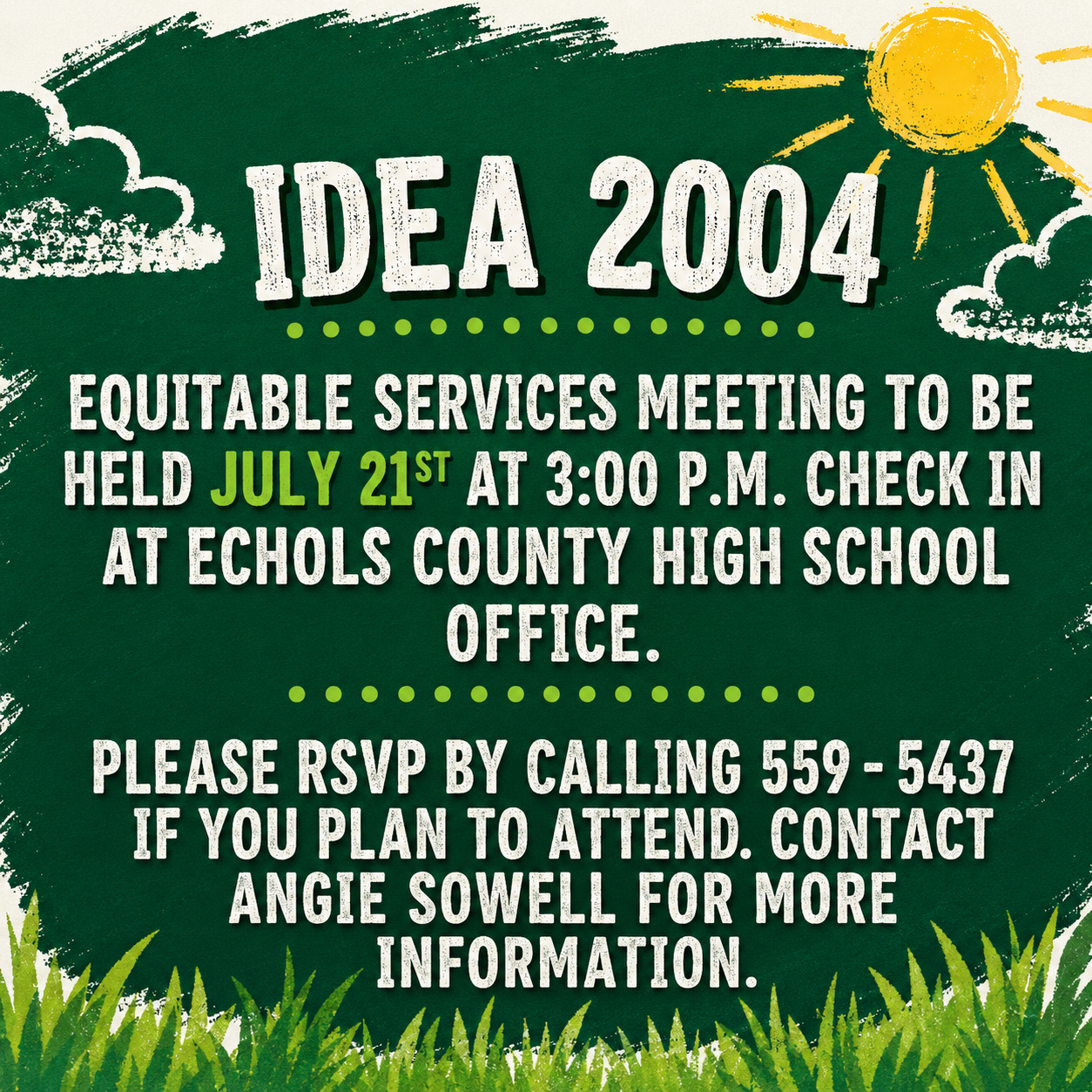 Child Find Meeting Announcement