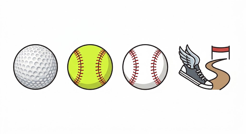 Golf, Softball, Baseball, Cross Country
